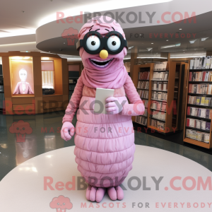 Pink Mummy maskot kostume...
