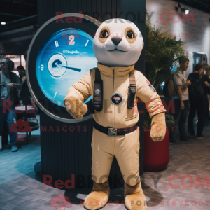 Tan Seal mascottekostuum...