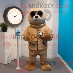Tan Seal Maskottchen...