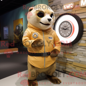 Tan Seal mascottekostuum...