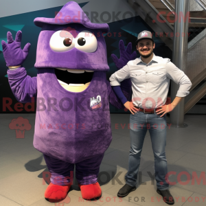 Purple Tacos mascot costume...