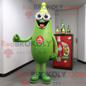 Limegrön flaska med ketchup...