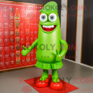 Lime Green Bottle Of...