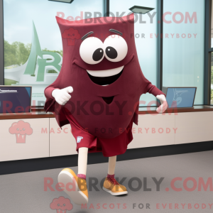 Maroon Ray maskotdraktfigur...