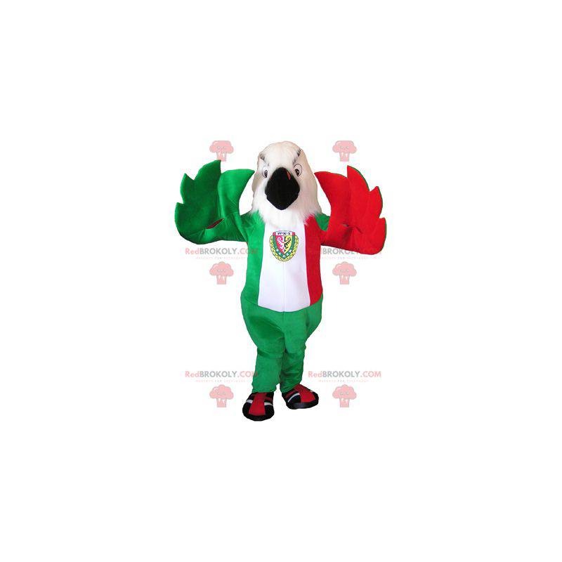 Eagle mascot in the colors of the Italian flag - Redbrokoly.com