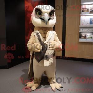 Mascotte de Faucon beige...