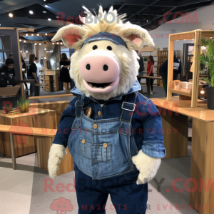 Navy Sow mascot costume...