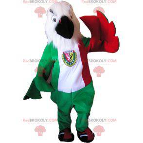 Mascotte dell'aquila con i colori della bandiera italiana -