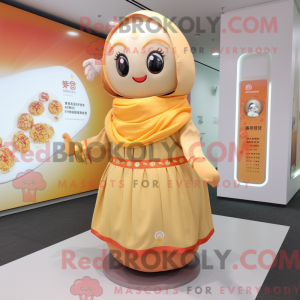 Apricot mascot costume...