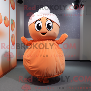 Abrikoos mascottekostuum...