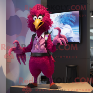 Magenta Harpyie Maskottchen...