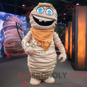 Peach Mummy maskot kostume...