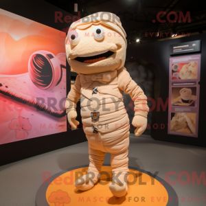 Peach Mummy-mascottekostuum...