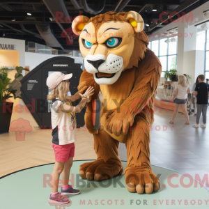 Smilodon-maskotdraktfigur...