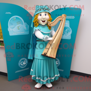 Cyan Celtic Harp máscara de...