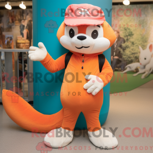 Peach Weasel Maskottchen...