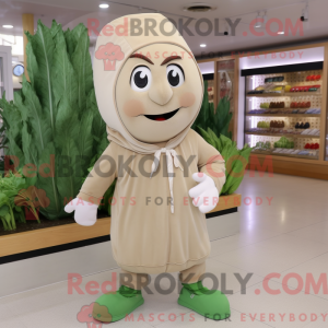 Personaggio mascotte beige...