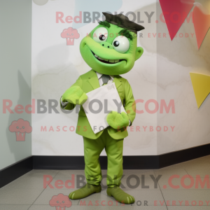 Postava maskota Lime Green...