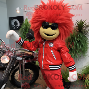 Red Golf Ball mascot...