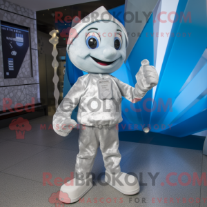 Silver Ice maskot kostume...