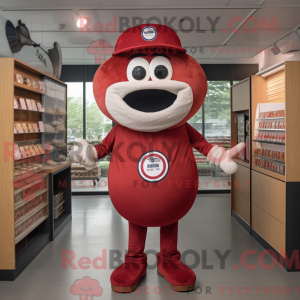 Red Bagels mascottekostuum...