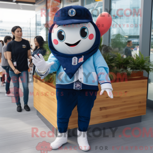 Navy Sushi mascot costume...