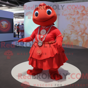Red Turtle-maskotdraktfigur...
