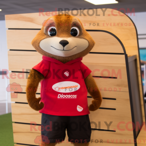 Red Mongoose mascot costume...