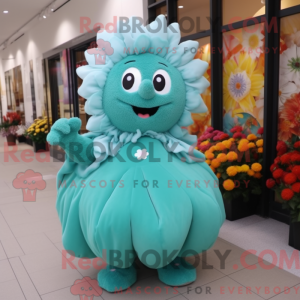 Cyan Bouquet Of Flowers...