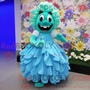 Cyan Bouquet Of Flowers...