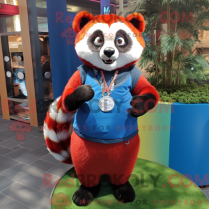 Máscara de Panda azul com...