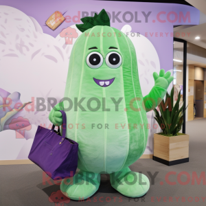 Lavendel Agurk Maskot Drakt...