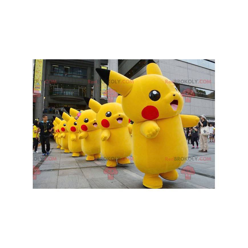 Mascota famosa del personaje de dibujos animados de Pikachu -