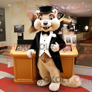 Beige Squirrel mascot...