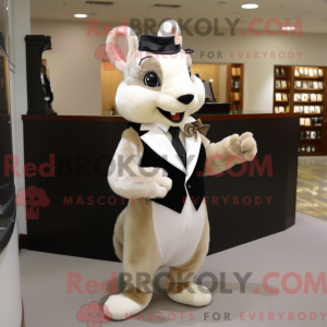 Beige Squirrel mascot...
