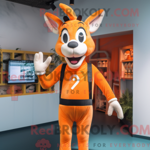 Orange Gazelle Maskottchen...