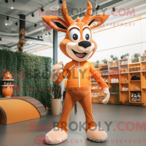 Orange Gazelle Maskottchen...