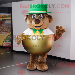 Brown Pot Of Gold mascot...