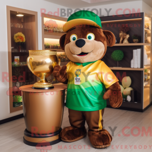Brown Pot Of Gold maskot...