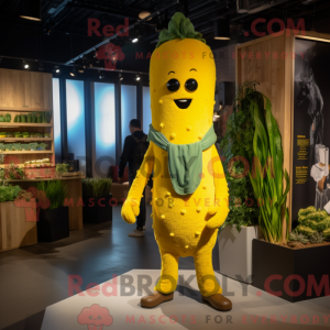 Gul selleri maskot drakt...