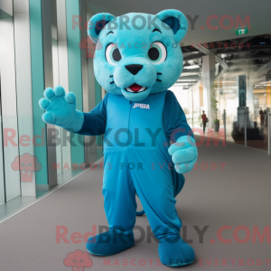 Postava maskota Cyan Puma...