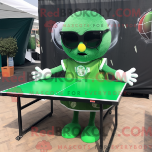 Groene pingpongtafel...