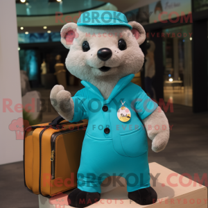 Figura de máscara Cyan...