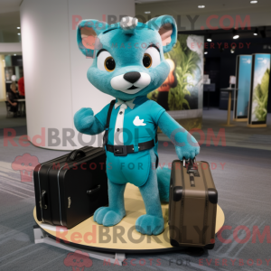 Figura de máscara Cyan...