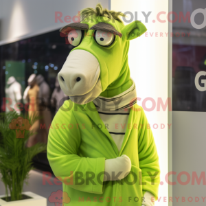 Lime Green Quagga mascotte...