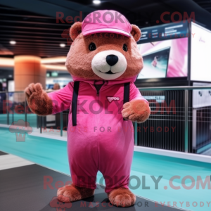 Disfraz de mascota de Pink...