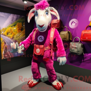 Máscara magenta geit com...