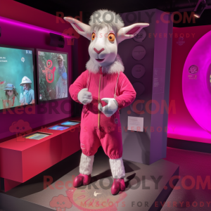 Máscara magenta geit com...