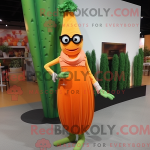 Oransje asparges maskot...