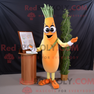 Máscara de aspargos laranja...